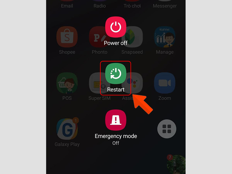 Tắt nguồn điện thoại